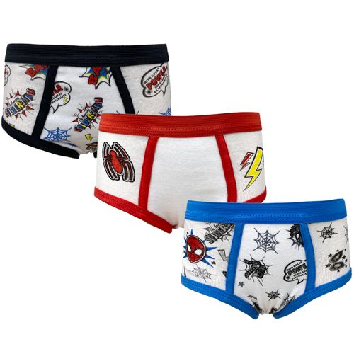 Set de 3 piezas ropa interior multicolor con estampado de Spider-man para niño