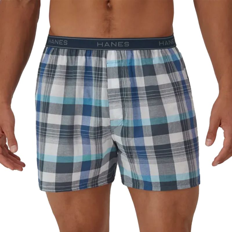 103467946-2-Pack-de-6-boxers-clásicos-Hanes-azules-cuadriculados-para-hombre