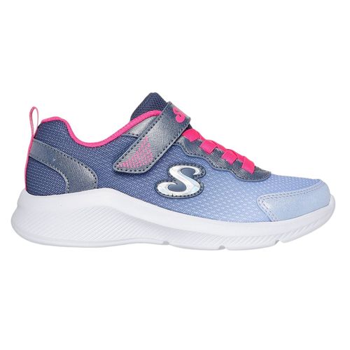 Zapato deportivo casual Skechers azul para niña