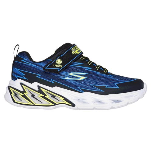 Zapato deportivo casual Skechers negro/azul para niño