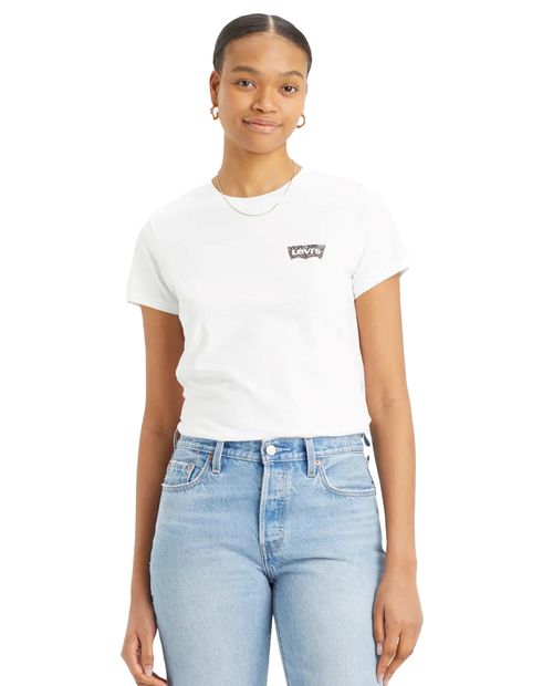 Camiseta Levi's blanca manga corta para mujer