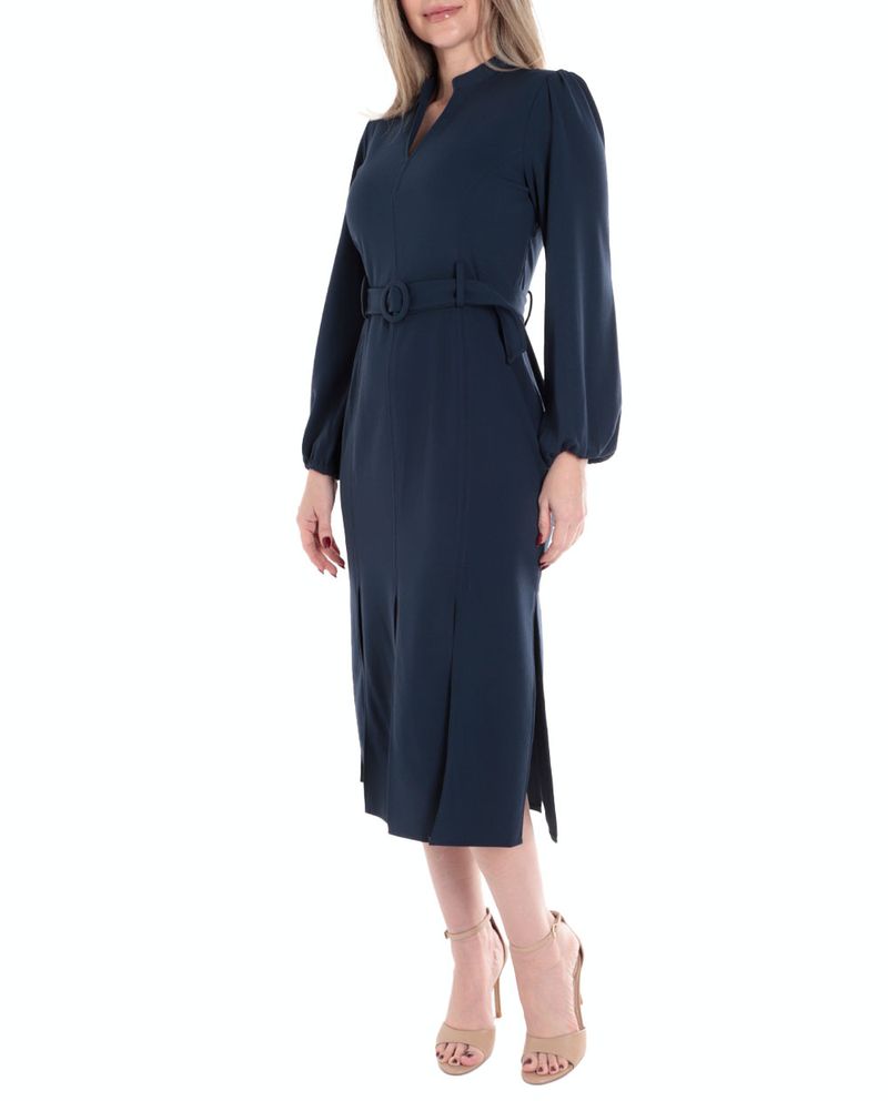 104631278-Vestido-Danny---Nicole-midi-azul-manga-larga-para-mujer