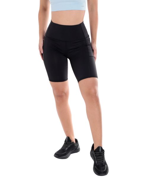 Short deportivo RBX negro sólido para mujer