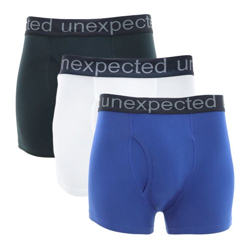 Pack de 3 boxers briefs Unexpected multicolor sólidos para hombre