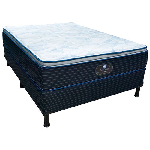 Cama Simmons Backguard Pillow top confort semi firme