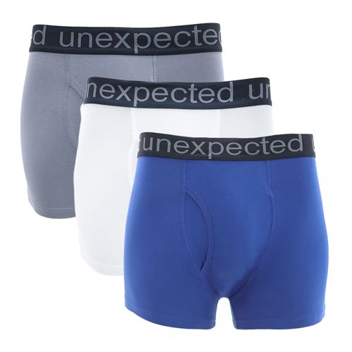 Pack de 3 boxers briefs Unexpected multicolor sólidos para hombre