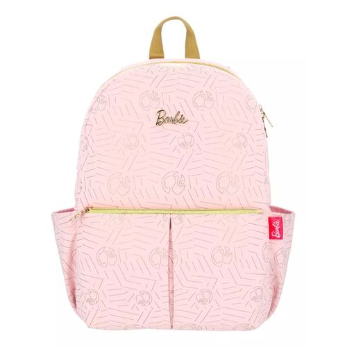 Mochila juvenil Barbie rosada estampada