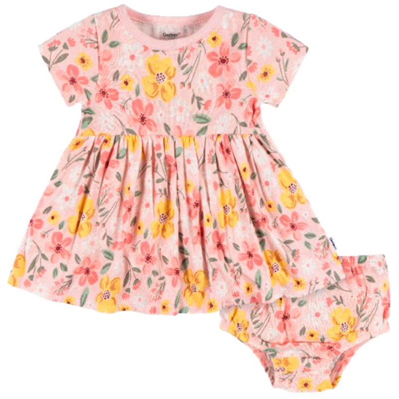 Vestido-rosado-con-estampado-de-flores-para--bebe-niña-104735724