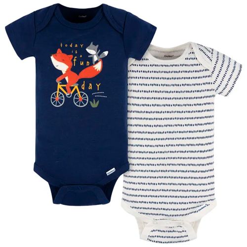 Set de 2 mamelucos multicolor con estampado para bebé niño