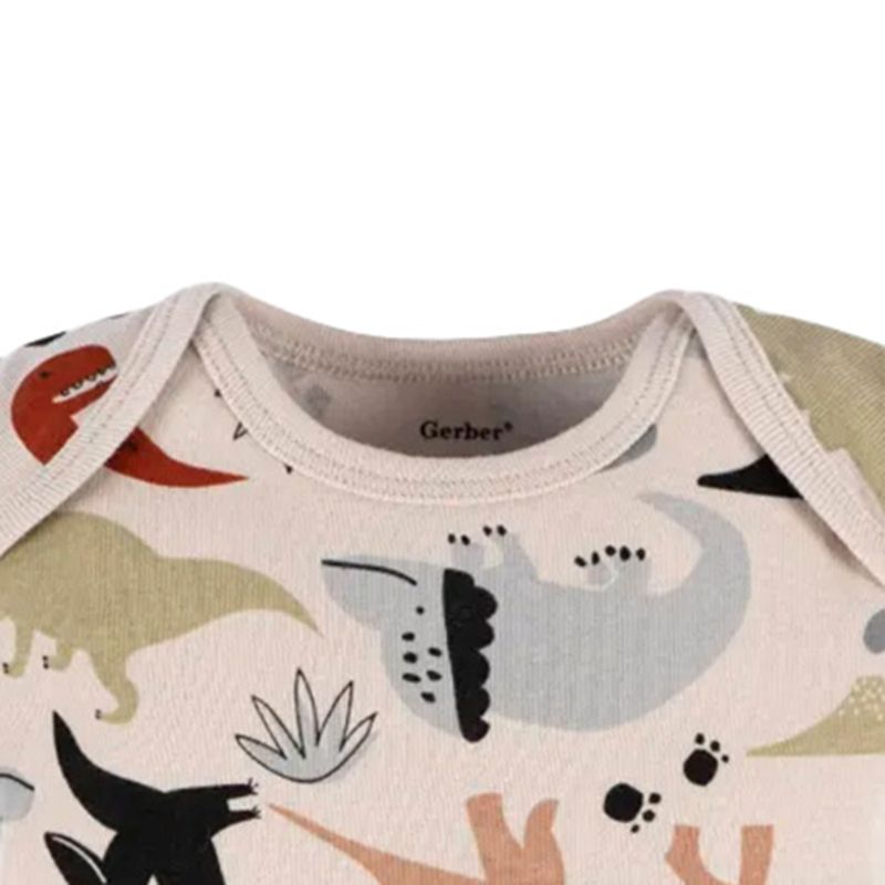 Mameluco-beige-con-estampado-de-dinosaurios-para-bebe-niño-104735685
