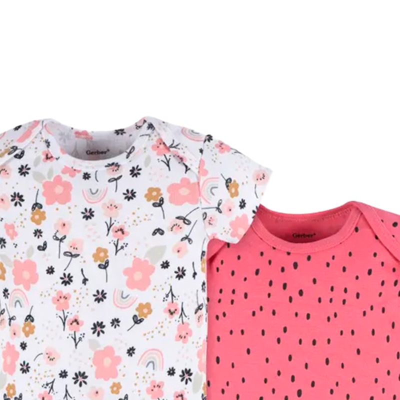 Set-de-2-mamelucos-bicolor-con-estampado-de-flores-para-bebe-niña-104735788
