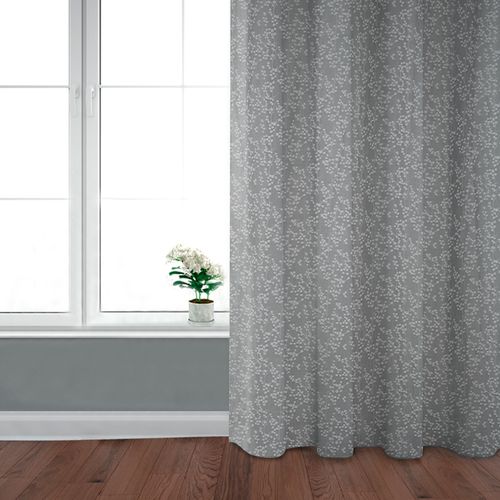 Cortina con textura jacquard floral 132x230 cm