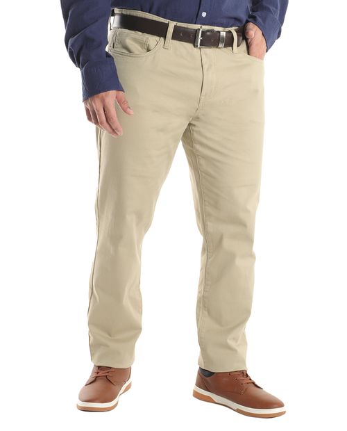 Pantalón 5 pocket Nautica khaki sólido para hombre