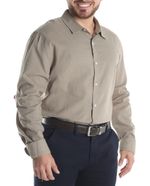 104606767-Camisa-casual-de-lino-Gents-regular-fit-cafe-heather-para-hombre