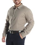 104606767-Camisa-casual-de-lino-Gents-regular-fit-cafe-heather-para-hombre