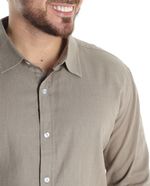 104606767-Camisa-casual-de-lino-Gents-regular-fit-cafe-heather-para-hombre