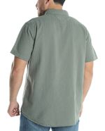 104606799-Camisa-casual-de-lino-Gents-verde-oscuro-para-hombre