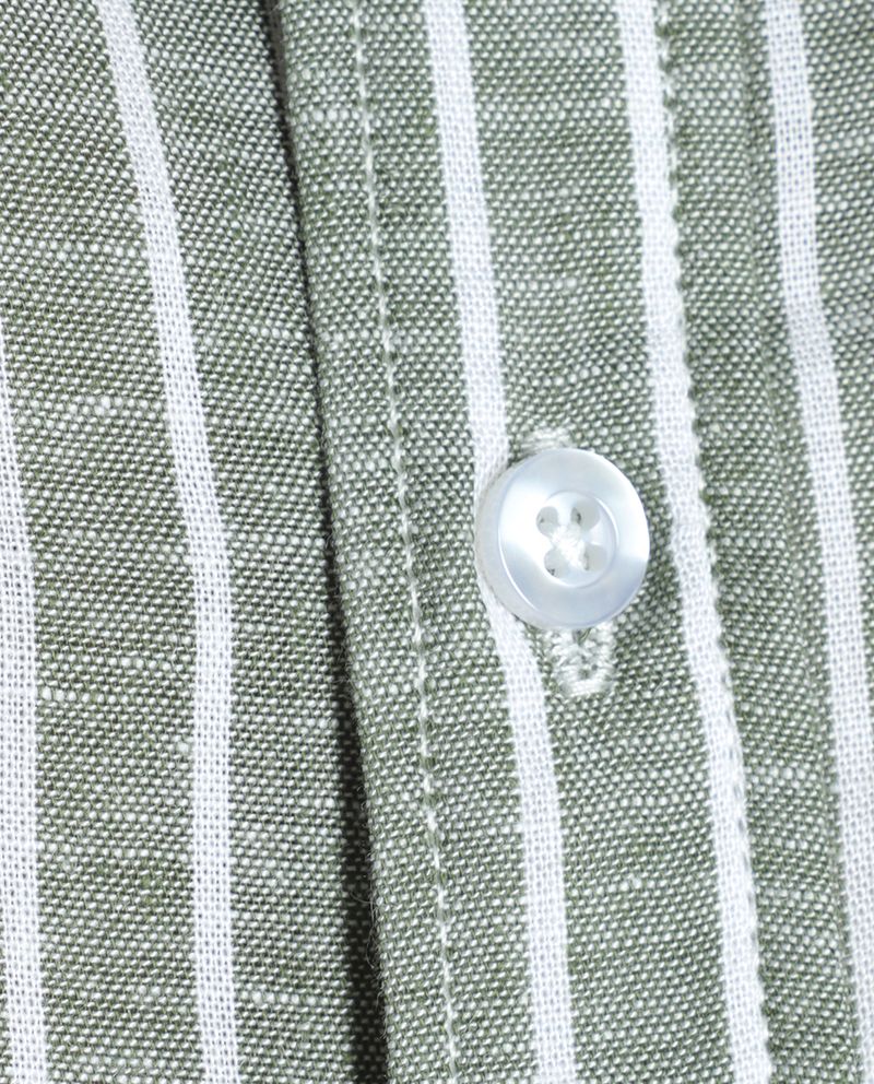 104606806-Camisa-casual-de-lino-Gents-verde-rayada-para-hombre