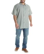 104606806-Camisa-casual-de-lino-Gents-verde-rayada-para-hombre