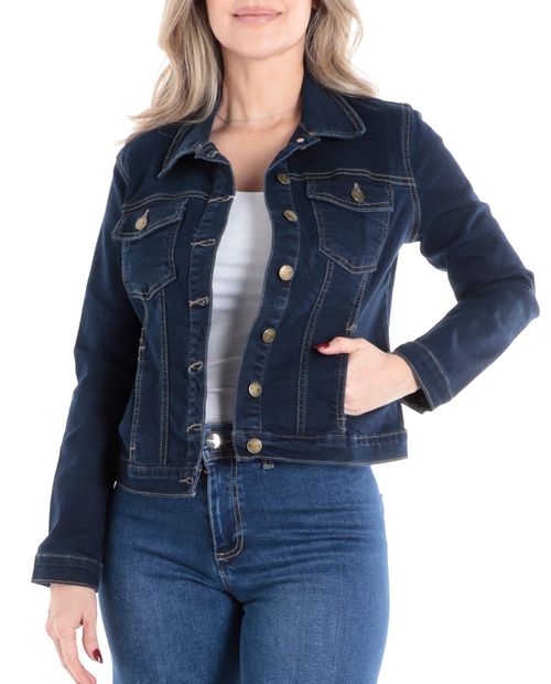 Chaqueta Sabrina denim azul para mujer
