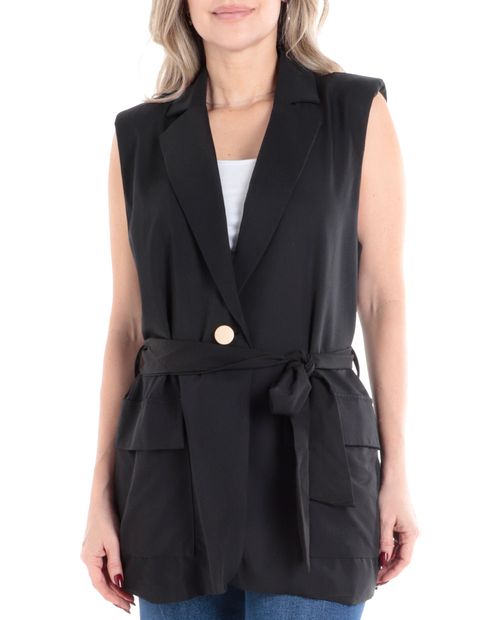 Chaleco Nicolle negro para mujer