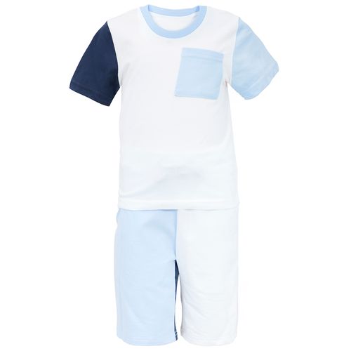 Conjunto de 2 piezas multicolor color blocking para niño