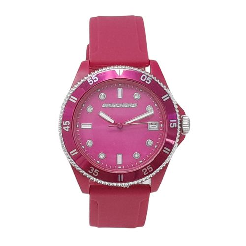 Reloj Skechers análogo caucho rosado para mujer