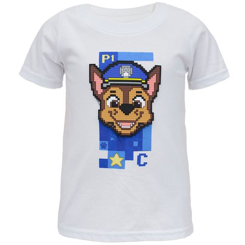 Camiseta blanca con estampado de Paw Patrol para niño