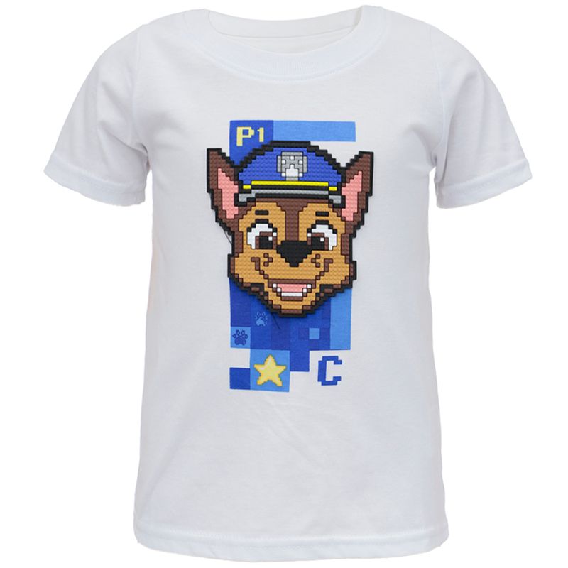 Camiseta-blanca-con-estampado-de-Paw-Patrol-para-niño-104750496