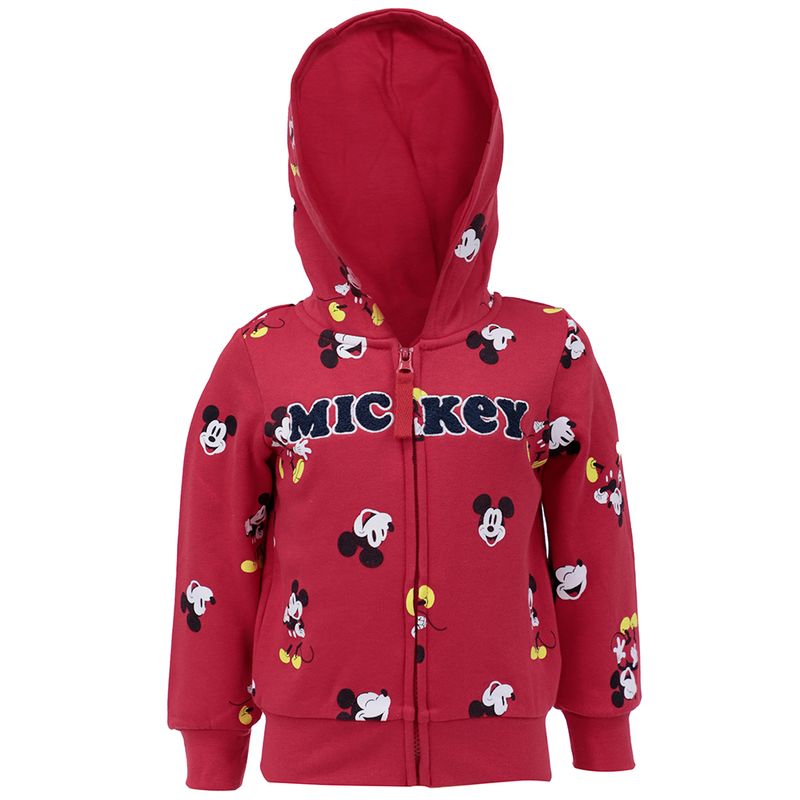 Sudadera-roja-con-estampado-de-Mickey-para-niño-104750575