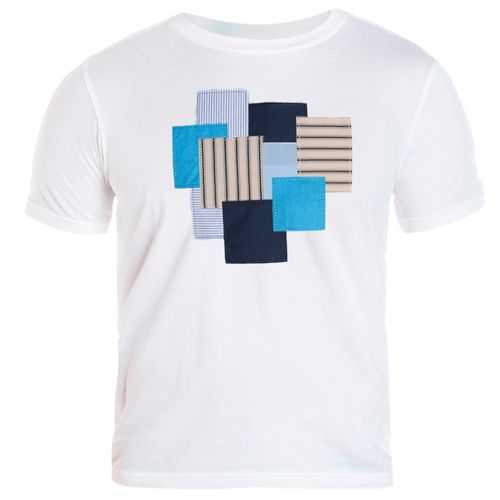 Camiseta blanca con estampado para niño