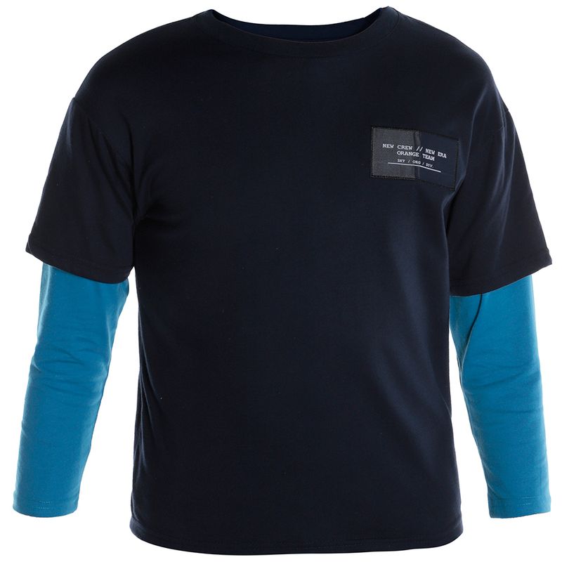 Camiseta-bicolor-solido-para-niño-104760084