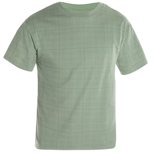 Camiseta verde con cuadros para niño