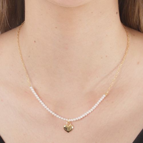Collar con perlas bicolor para mujer
