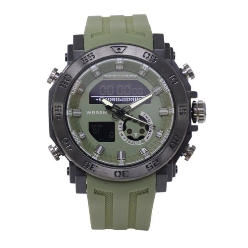 Reloj Skechers análogo digital de poliuretano verde para hombre