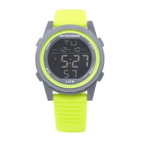 Reloj Skechers digital de caucho verde para hombre