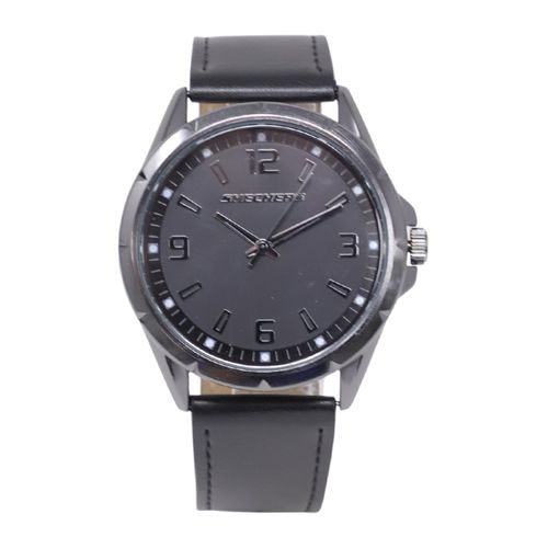 Reloj Skechers análogo de cuero negro para hombre