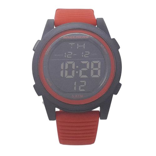 Reloj Skechers análogo de caucho rojo para hombre