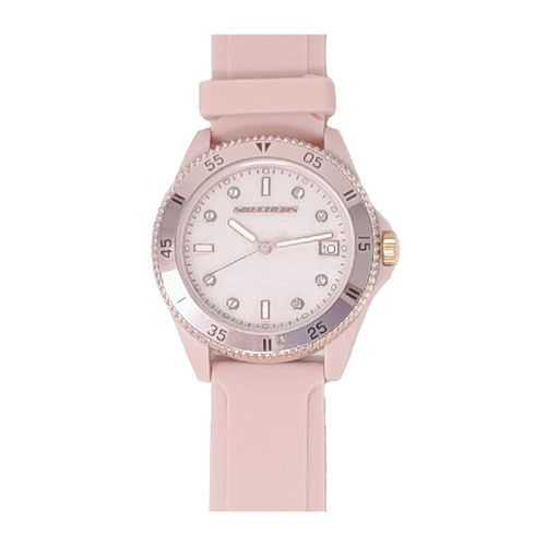 Reloj Skechers análogo de caucho rosado para mujer