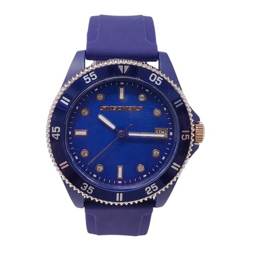 Reloj Skechers análogo caucho azul para mujer