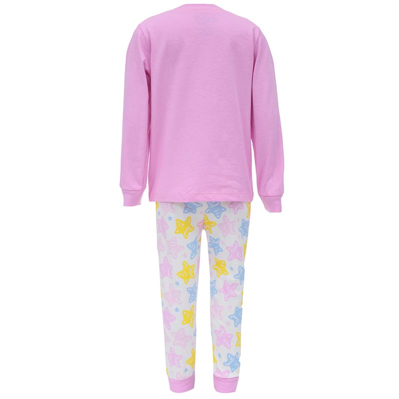 Pijama-2-piezas-bicolor-con-estampado-de-bluey-para-niña