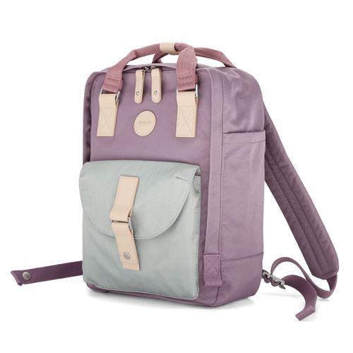 Mochila himawari morado con celeste