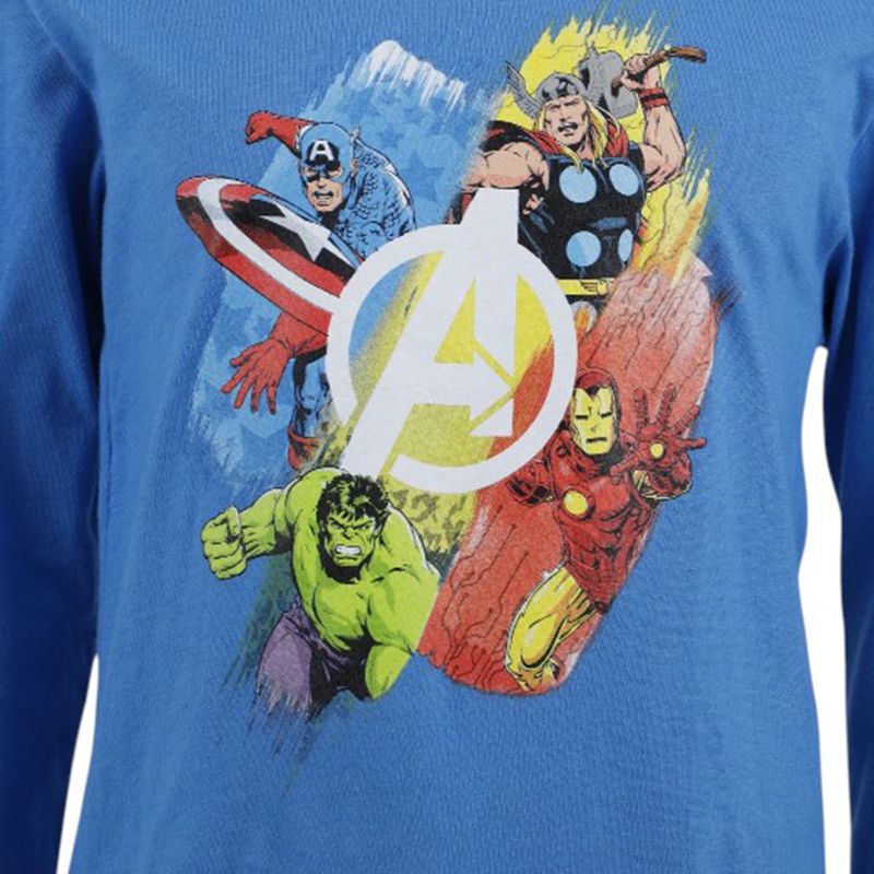 Pijama-2-piezas-azul-con-estampado-de-Avengers-para-niño-104761852