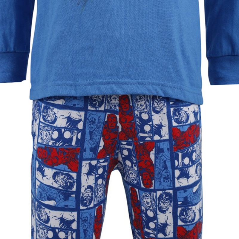Pijama-2-piezas-azul-con-estampado-de-Avengers-para-niño-104761852