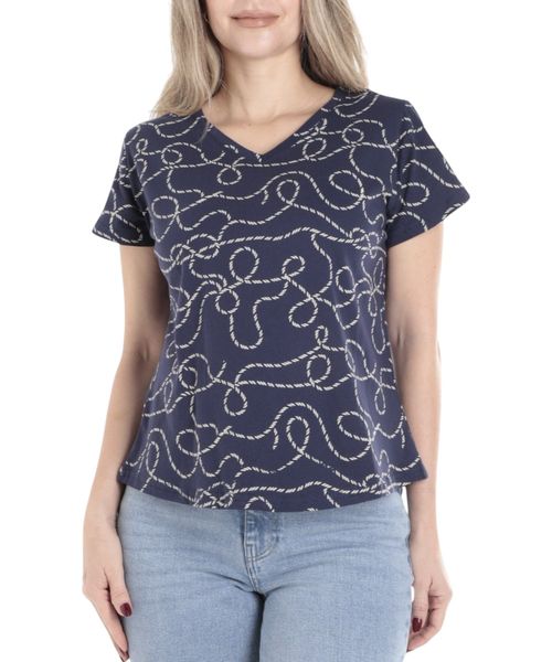 Camiseta Nicolle estampada manga corta para mujer