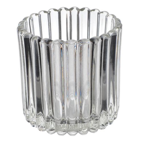 Porta vela de vidrio 7.5x7 cm