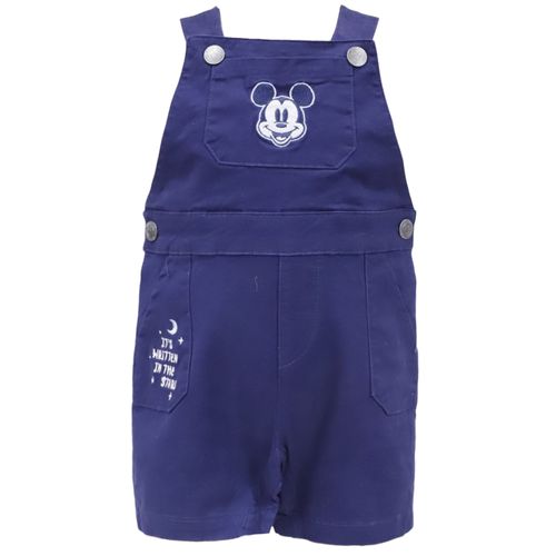 Overall azul con bordado de Mickey para bebé niño