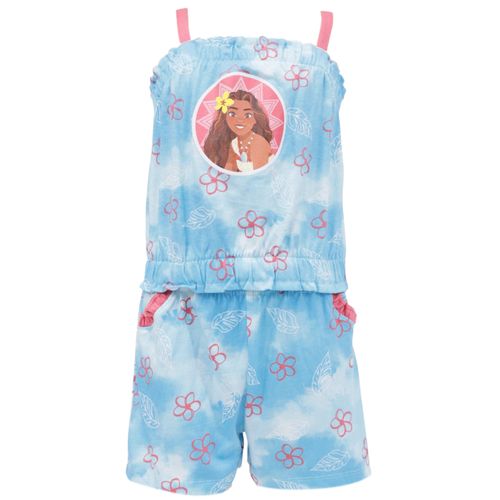 Conjunto de 2 piezas bicolor con estampado de Moana para niña