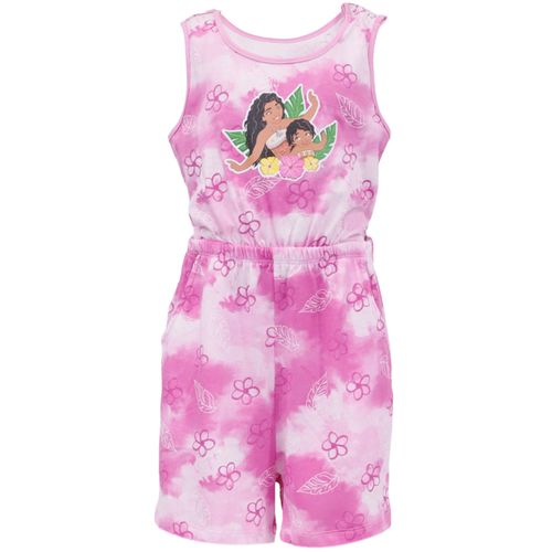 Romper bicolor con estampado de Moana para niña