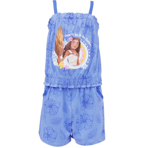 Conjunto de 2 piezas azul con estampado de Moana para niña